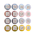 Custom printable security sticker color qr code anti-counterfeit labels